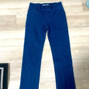 Betabrand Straight-Leg 4-Pocket Denim Yoga Pants in Dark Indigo Wash